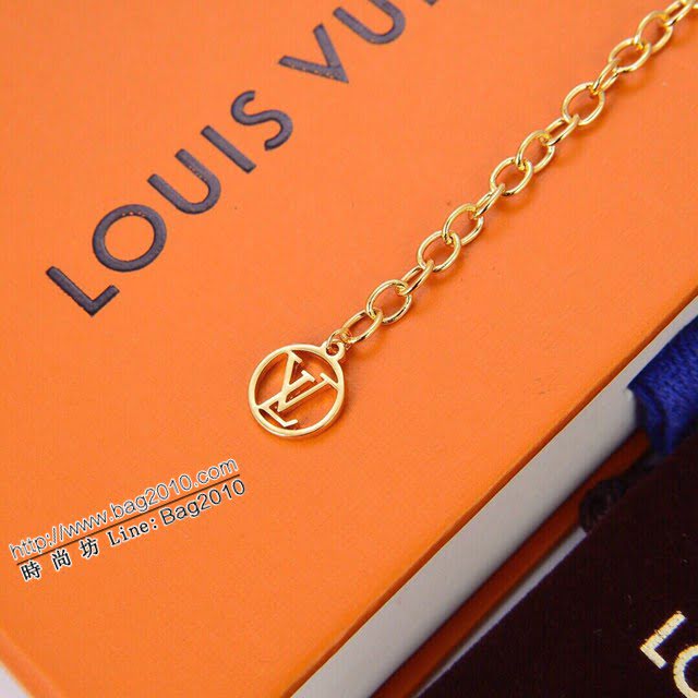 Louis Vuitton新款飾品 路易威登字母W手鏈 LV簡約字母金色可調節手鏈  zglv2216